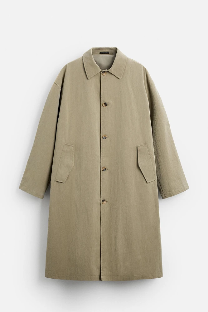 RELAXED FIT TRENCH COAT