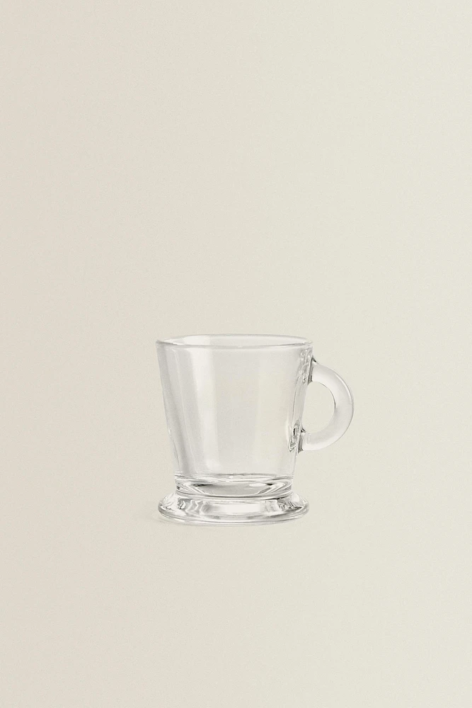 TRANSPARENT GLASS ESPRESSO CUP