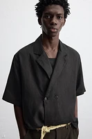 100% LINEN KIMONO SHIRT