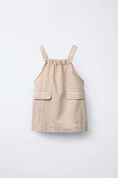 FLOWY PINAFORE DRESS