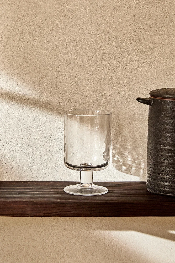 VERRE À PIED MARTELÉ