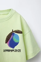 T-SHIRT À IMPRIMÉ CITRON