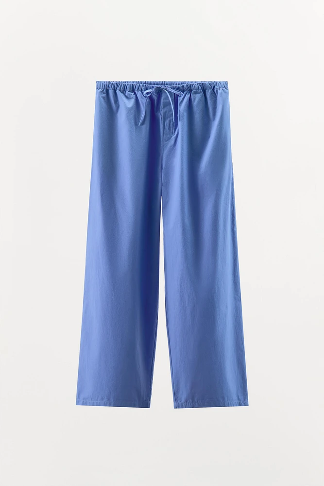 POPLIN PAJAMA PANTS