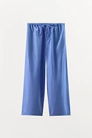 POPLIN PAJAMA PANTS