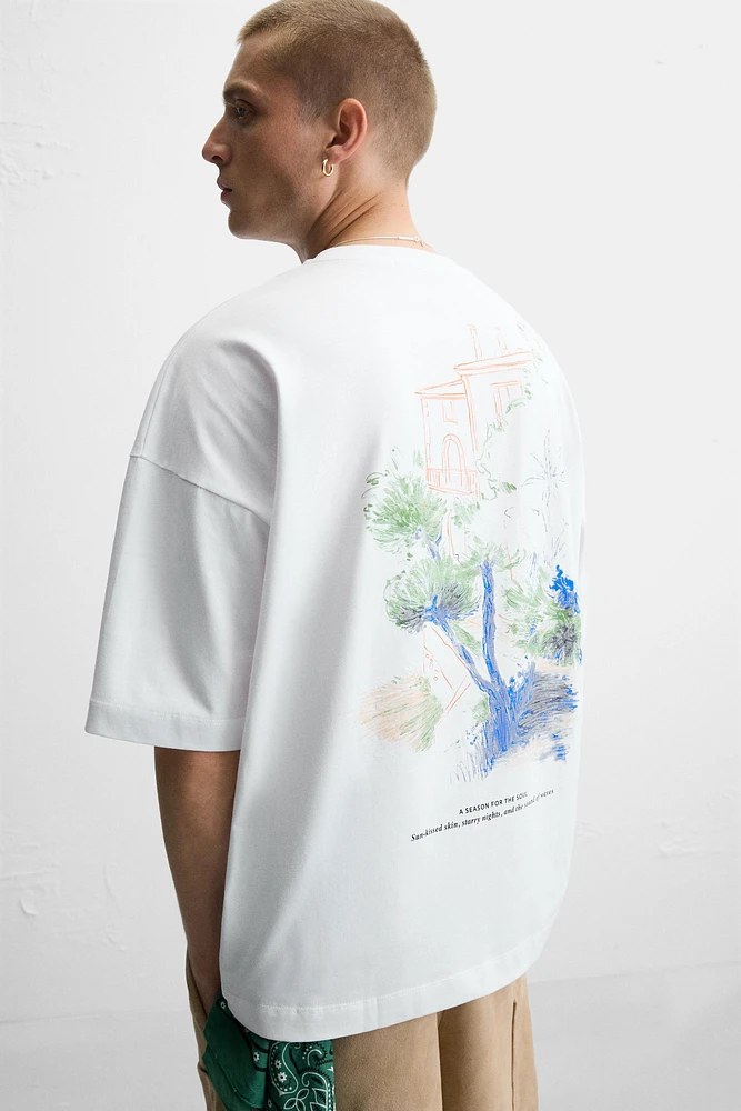 T-SHIRT IMPRIMÉ RELIEF
