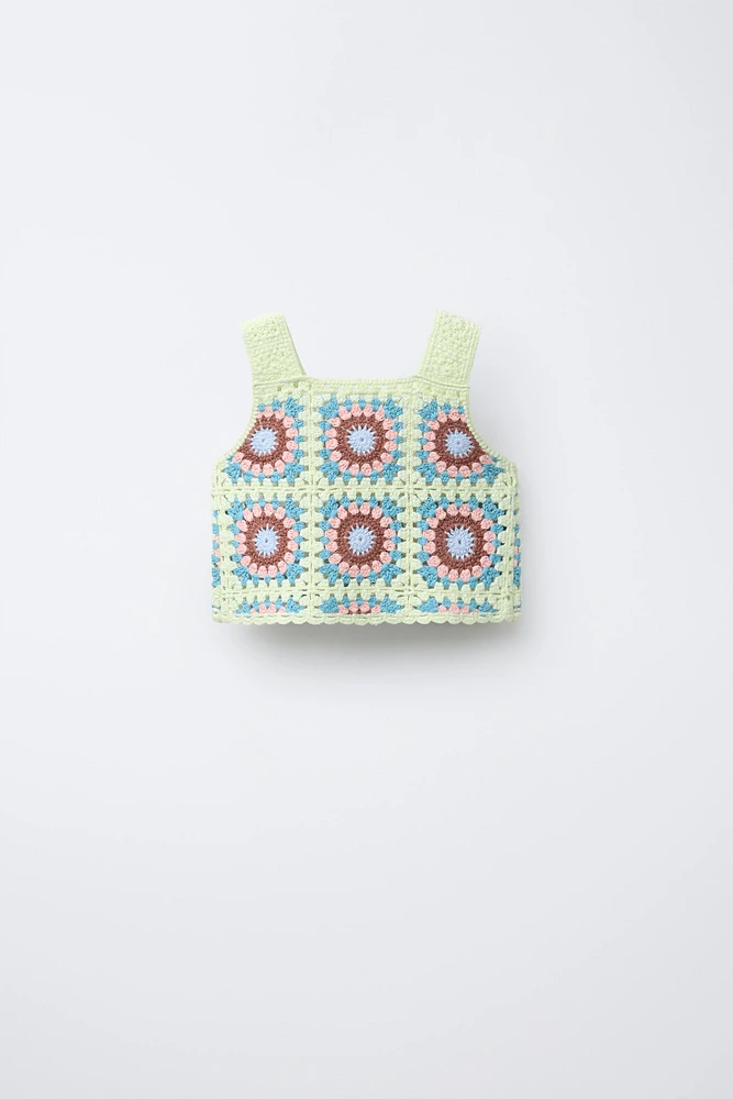 CROCHET KNIT TOP