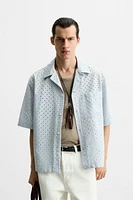 CHEMISE BRODÉE AJOURÉE