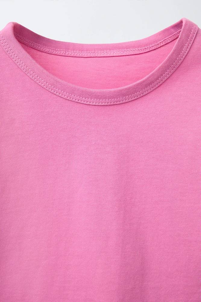ENSEMBLE T-SHIRT UNI ET BERMUDA WAFFLE