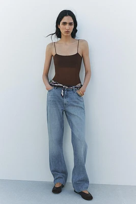 STRAIGHT CUT HIGH WAIST JEANS ZW COLLECTION