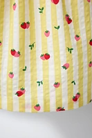 ROBE RAYURES FRAISES
