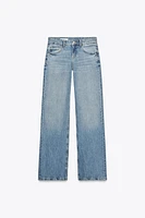 JEAN TRF WIDE LEG TAILLE BASSE