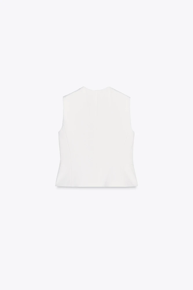 ZW COLLECTION ASYMMETRIC VEST