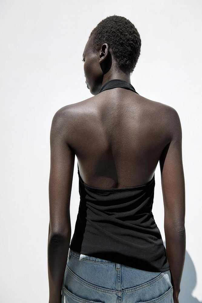 DRAPED BUCKLE TOP