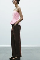 PEPLUM TUBE TOP