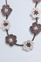 TIMELESZ - CROCHET WOOL FLOWER NECKLACE