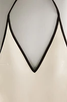 MAILLOT DE BAIN PLAGE BRETELLES CONTRASTANTES