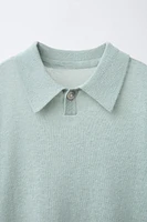 POLO EN MAILLE COTON LIN