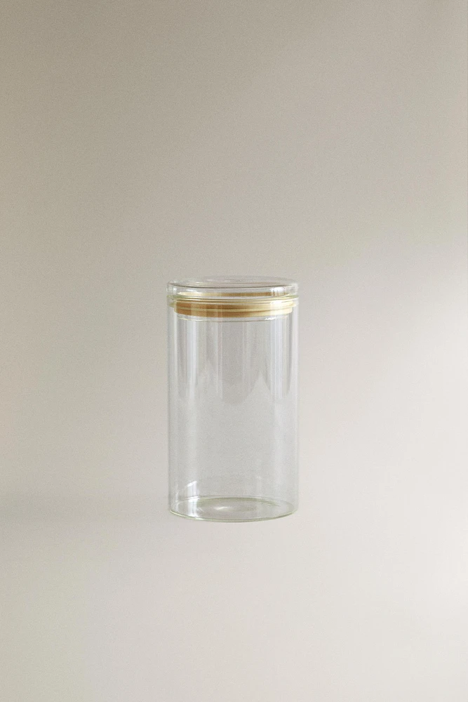 BOROSILICATE GLASS STORAGE JAR