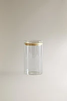 BOROSILICATE GLASS STORAGE JAR