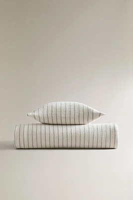 COUVRE-LIT ENFANT GAZE RAYURES