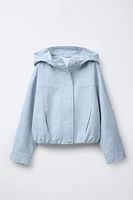 LINEN STUDDED JACKET