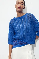 FRENCH SLEEVE KNIT TOP
