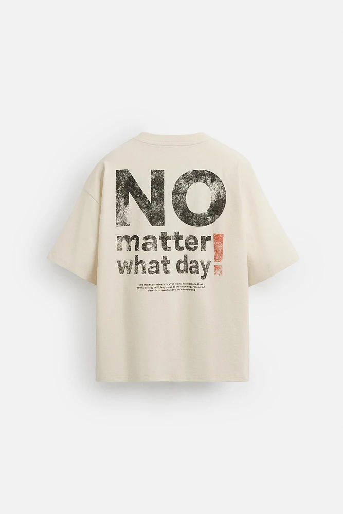WASHED PRINT T-SHIRT
