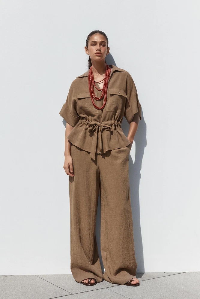 PANTALON RUSTIQUE WIDE LEG