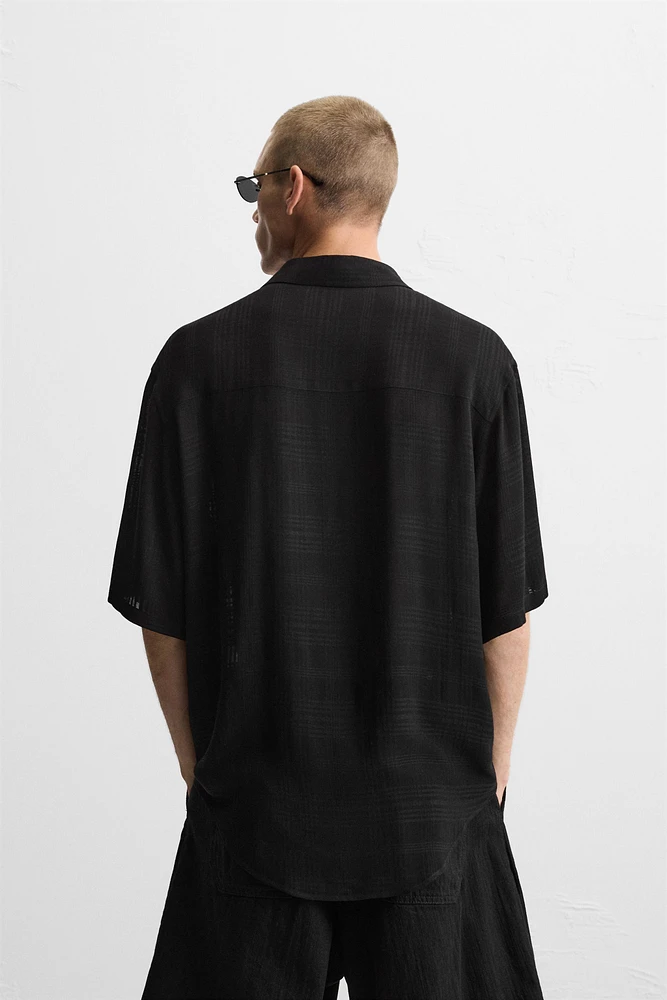 CHECKERED JACQUARD SHIRT
