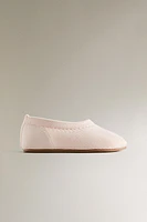 CHILDREN'S ELASTIC BALLET FLATS