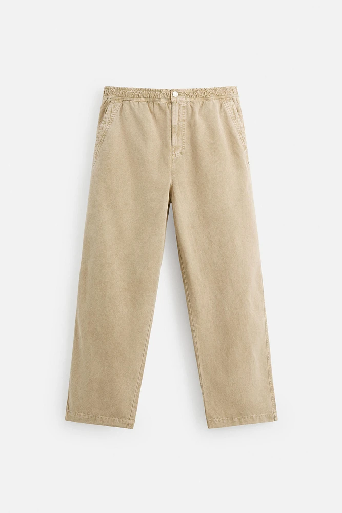 PANTALON RELAXED FIT DÉLAVÉ