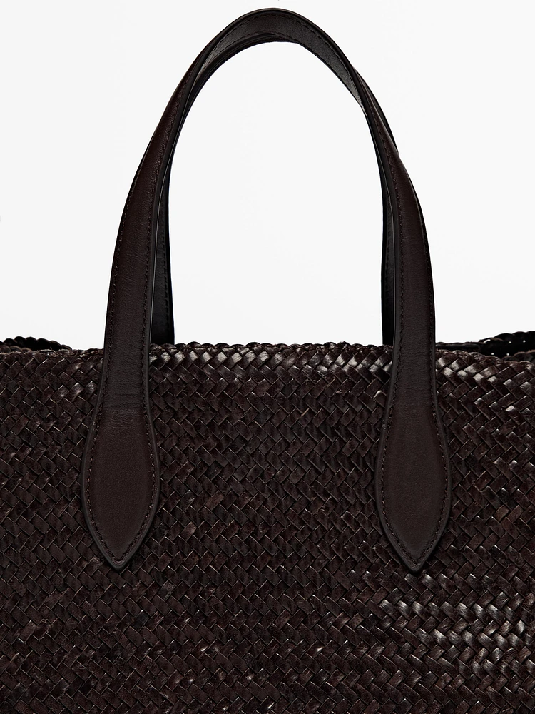 Sac demi-satin tressé nappa