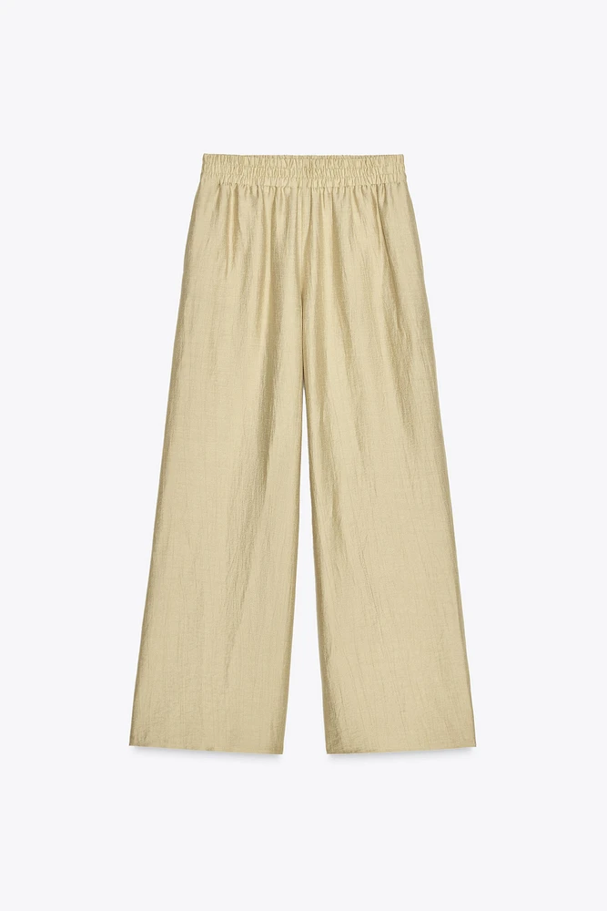 PANTALON LARGE TAILLE ÉLASTIQUE