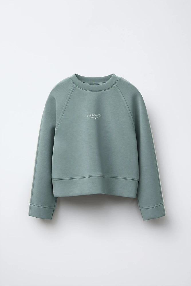 MODAL TEXT SWEATSHIRT