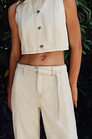 GILET COURT EN JEAN Z1975