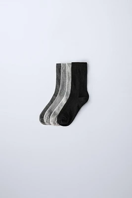 FOUR-PACK OF LONG SOCKS