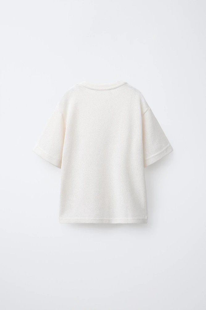 T-SHIRT EN MAILLE À TEXTURE