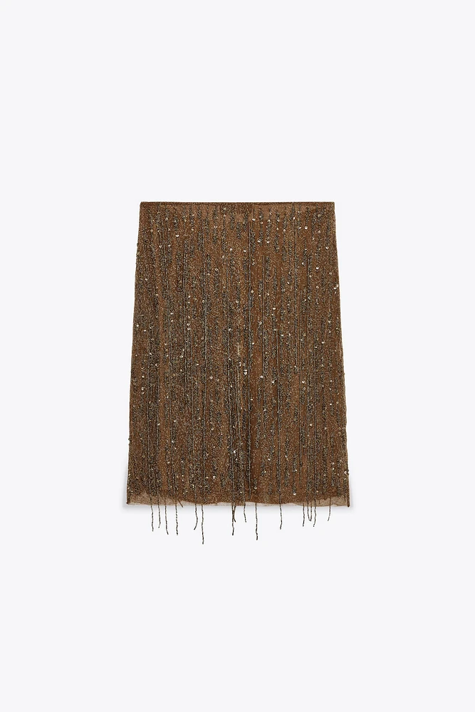 ZW COLLECTION BEADED SKIRT