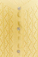 GILET EN MAILLE POINTELLE À VOLANTS