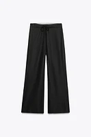 PANTALON LARGE AVEC LIN ZW COLLECTION