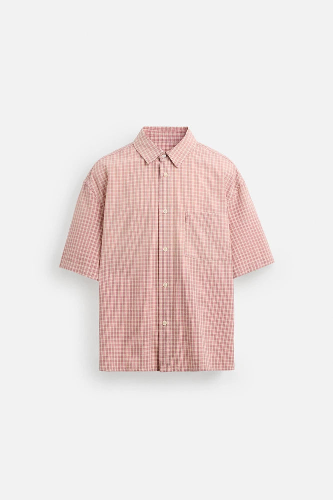 CHEMISE À CARREAUX EN COTON