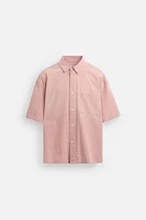 CHEMISE À CARREAUX EN COTON