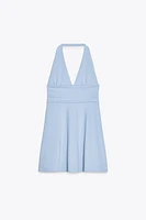 SHORT HALTER DRESS