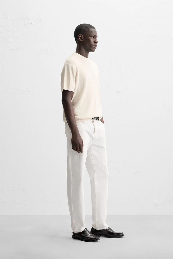 T-SHIRT EN MAILLE PERLÉE
