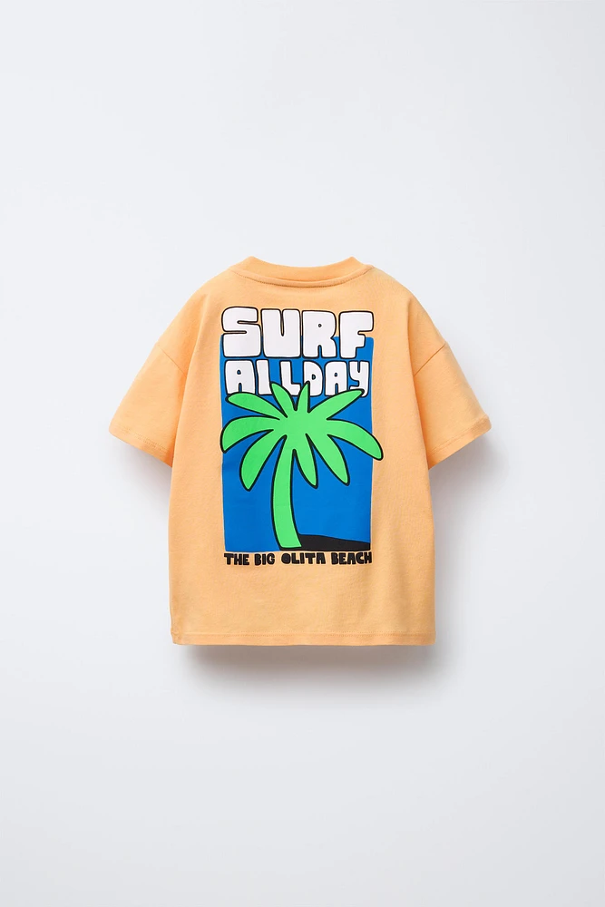 PALM TREE PRINT T-SHIRT