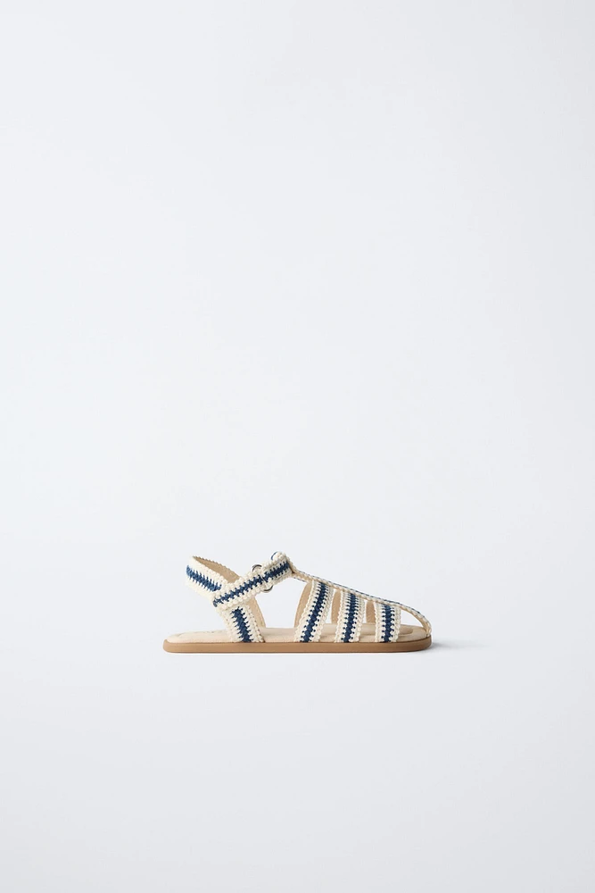 COTTON STRAP FISHERMAN SANDALS