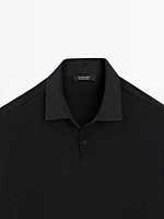 Short sleeve cotton polo shirt