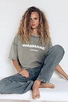 WASHED EFFECT PRINT T-SHIRT ©SPICE GIRLS