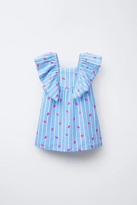 ROBE IMPRIMÉE À VOLANT