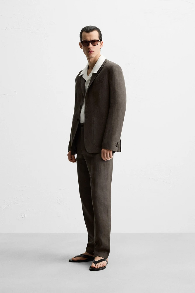 VESTE DE COSTUME 100 % LIN